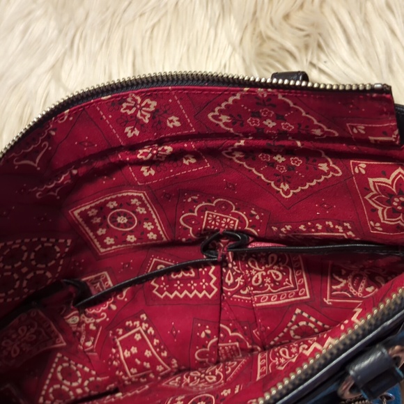 *RARE* Isabella Fiore leather Boston terrier dog shoulder bag purse tote - Picture 7 of 8